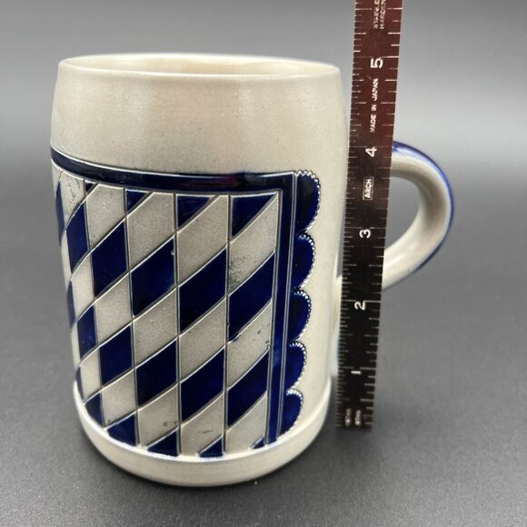 Vintage Goebel German Beer Stein M. Salzglasur W. Germany Blue Salt Glaze 5 in - Picture 9 of 10